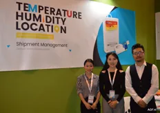 Cydiance is een Chinees bedrijf dat temperatuurregistratiesystemen levert. Alles is reallife te volgen te volgen via de sateliet. Tina Sun, Angela Ding en Austin Gu.