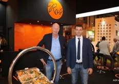 Adriaan Breeuwsma en Lionel Beltran van de Spaanse citrusproducent V. Ros die bekend staat om zijn bladmandarijnen