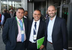 Luis Ramos (rechts) van Combilo met zijn Spaanse vrienden Paco Perez en Jorge Sanchez