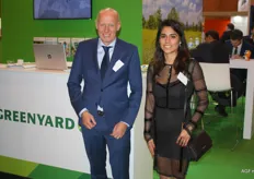 Eddy Jager van Greenyard Fresh uit Hamburg met zijn collega Mariana Juarez Castro