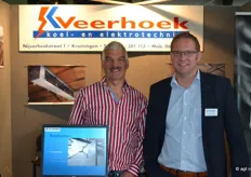 Jan Kees Veerhoek van Veerhoek koel- en elektrotechniek met Teunis Verheij van Dijksma koudetechniek zij werken samen bij grote projecten