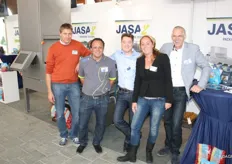 Het Jasa-team met Christian, Dennis, Klaas-Jan, Denise en Piet