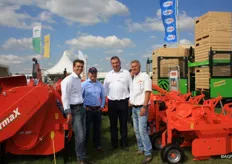 Verschillende bedrijven bij elkaar: Erwin de Wit (Miedema), Nick Gordiichuk (Agrico), Sergey Voychik (Miedema) en John Noorbeek van Struik.