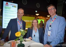Wilco van den Berg (GroentenFruit Huis), Sandra van der Veer (Van Nature) en Frits Verbeek (The Greenery)
