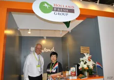 Ger van Burik van Holland Fresh Group heeft weer goed gezorgd voor de bedrijven op het Holland Paviljoen.