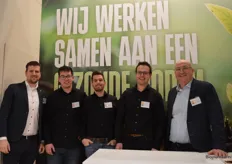 Bij Green Organics: Ton Slootman, Niels de Winter Jos Nieuwenhuijse, Wilco Remijn en Perry Leemans.