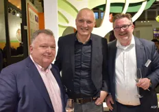 Hans Sengers (FruitMasters), Marco Duineveld (Smeding) en Peter van der Schoot, sinds dit jaar Business Unit Manager BioMasters 
