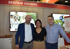 Bert van Leeuwen, Yesy Lalupur en Jose  José Cuberov van BeeFair Organic. Na de Fruit Logistica mag dit jonge bedrijf direct door naar de BioFach in Neurenberg