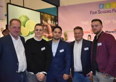 De Marni Fruit-delegatie met 'opa' Bas van der Waal, Bryan van Brenkelen, Eric Philipsen, Niek Haerkens en Dave van der Burg