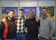 Ayres Wehrmeister van Agrifoods (rechts) met Shahpoon, Walter en Selim