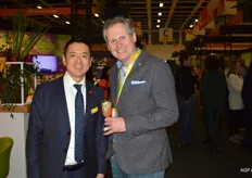 Xiang Zhi van Fruit Logistica en Jochem Wolthuis