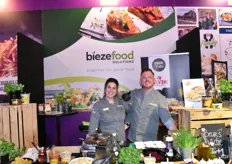 Bieze Food Solutions met allerlei gemaksproducten op basis van groenten, Lisimo is sinds een aantal jaar ook onderdeel van Bieze. Marco van Esch en Bibi Jalink-Moes lieten de bezoekers allerlei lekkers proeven