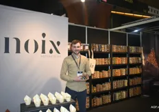 Felix Kooij van Noix Notenatelier zette op de beurs onder meer haar nieuwe mannenmix in de spotlight