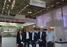 Het team van Octofrost uit Zweden. Het bedrijf is met name bekend vanwege de moderne systemen voor het verwerken van diepvriesfruit, maar levert tevens blancheerlijnen. 