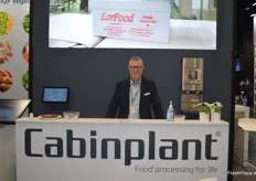 Jan Töffner Andersen van het Deense Cabinplant. Het bedrijf ontwikkelt met name weeg- en verpakkingslijnen voor diepvries-AGF.