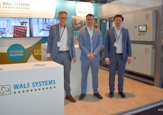 Cor Wals, Wouter Lustig en Dennis Wals van Wals Systems. Zij maken o.a. casepepackers en palletiseermachines ook in volledig RVS.