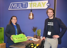 Diana Hernandez van Newwen en Daan Swart van MultiTray. 