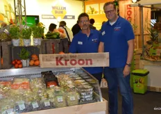 Emile Meuldijk en Herbert Boonstra van Kroon Biologische verswaren waren medeorganisator van het BIO-plein