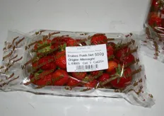 Duitse aardbeien voor de Franse markt.