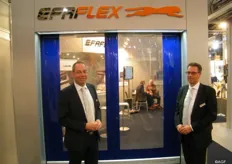 Frank Keijzer en Martin van Brenen van Efaflex snelle en veilige deuren.