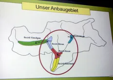 De verschillende productiegebieden in Zuid-Tirol