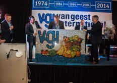 Mozaiek van kleine foto's