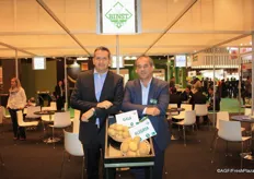 Francis Binst en Stefaan Delmeire stonden dit jaar voor het eerst op deze Spaanse beurs. Met de aardappelrassen Gala en de Alegria voor zich zijn ze er helemaal klaar voor.