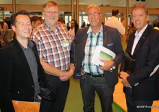 Robert Kuivenhoven (Europe Retail Packing), Gerrit-Jan Kornet (Florpartners), Arie Middelburg (GreenMatch) en Bert van der Zijden van Valstar Holland