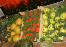 In het Hollandpaviljoen was natuurlijk veel Hollands fruit...