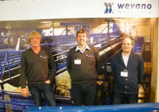 John van Dijk en Bernard van Zwol van Wevano Machinery en Peter Grinwis van Petech, zij werken samen.