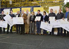De Waalse en Vlaamse winnaars van de Inno Potato Award 2014 die dinsdag werd uitgereikt.