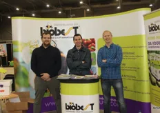 Lode van Schaeren en Jurgen Bouveroux van Biobest Belgium en Gert-Jan de Vast van Biobest Nederland