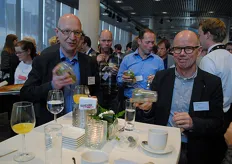 Even de lunchsalades shaken met Joost Hooijman (Koenen en co) en Peter Reinders (Wageningen UR)