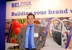 Jorrit Reedijk van Belona. Ruim 30 jaar ervaring in productie van zelfklevende etiketten, ook erg actief in de AGF-sector.