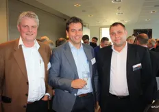 Tony Derwael (BelExport), Carlo Kroll (Noliko) en Vitaliy Polevin (BelExport)