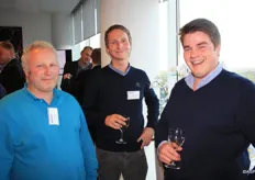 Pascal Braecke (Braecke Trading), Bernard Maertens (Maertens-Demolder) en Matthias Verhelst (Aardappelhandel Verhelst).