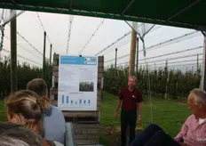 Pieter van der Steeg presenteert de proefvelden aan de westkant van de proeftuinen