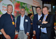 Johan Middelkamp van Cropx, Jan Groen van Green Organics, Rick Stavast van Zero Impect en Egbert-Jan Zonneveld van Blonk Quality Ingredients
