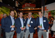 De BIO mannen met Ton Slootman, Robert Blok, Jan Groen en Bart Blok van Green Organics