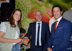 Bo van Rijsingen van Van Rijsingen Green, Wim Rodenburg van GroentenFruit Huis en Machiel Kommers van de Nederlandse Ambassade 