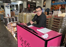 Een van de vriendelijk verkopers