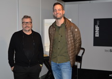 Bart Aerts van BNFtec en Niels Remmelink van Van Amerongen CA Technology. BNFtec levert coating voor ULO koelcellen 