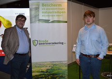 Bernard Nuytten en Leonard Nuytten van Brede Weersverzekering.be. Deze weersverzekering is enkel via makelaars te verkrijgen, aldus Bernard.