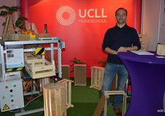 Tom Janssen van Hogeschool UCLL. Zij hebben onlangs een proef, genaamd Unending, gedaan met houten kratjes om de levensduur te verlengen