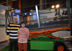 Dries en Catherine Boutsen van Evoscoot bij het werkplatform