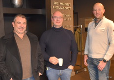 Marcel en Koen Nieuwenhuijse van M.B. Nieuwenhuijse BV en René Mol van Mol Fresh Food.