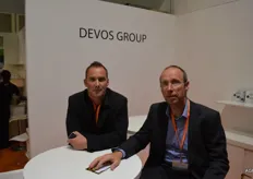 Bas Habets en Stefaan Devos van Devos group. Devos Group is hardfruit specialist en heeft een productieoppervlakte van 130 ha, eigen koeling voor 8000 ton en 2 moderne sorteerlijnen.