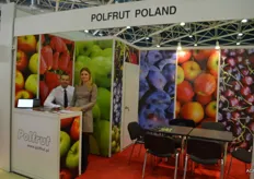 Polfruit Pland. Links Tomasz Czajkowski en Anna Kluska.