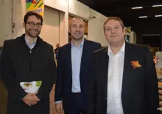 Links Laurent Nys met Eric Van Den Berghe en Christophe Monnier afgevaardigden uit Frankrijk van BusinessFrance. De Opendeurnacht 2015 stond in het teken van Frankrijk.