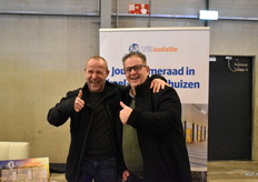 collega's onder elkaar, Robert van Rooijen van Vrisolatie en Bart Hultermans van Roma Isolatiesystemen 